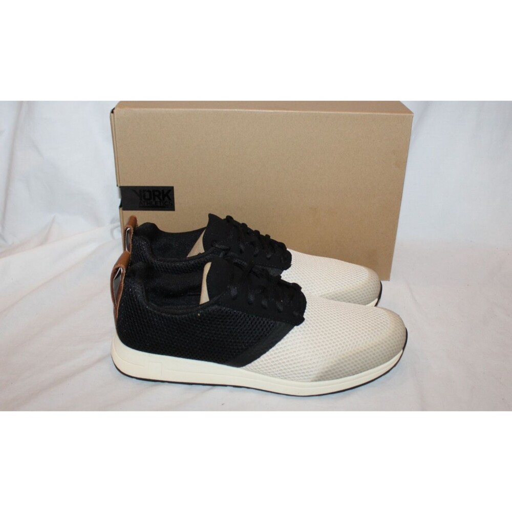 York Athletics The Henry Air Mesh Shoes Black Cream Size Men's 11  NEW